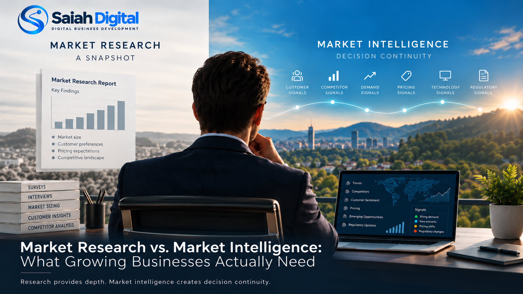 Market Research vs. Market Intelligence